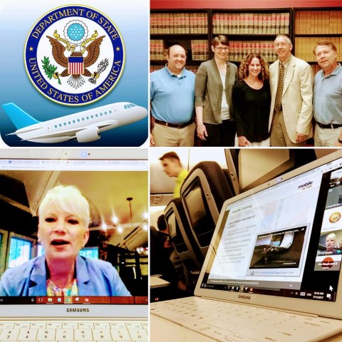 image of airplane, participants, facilitators