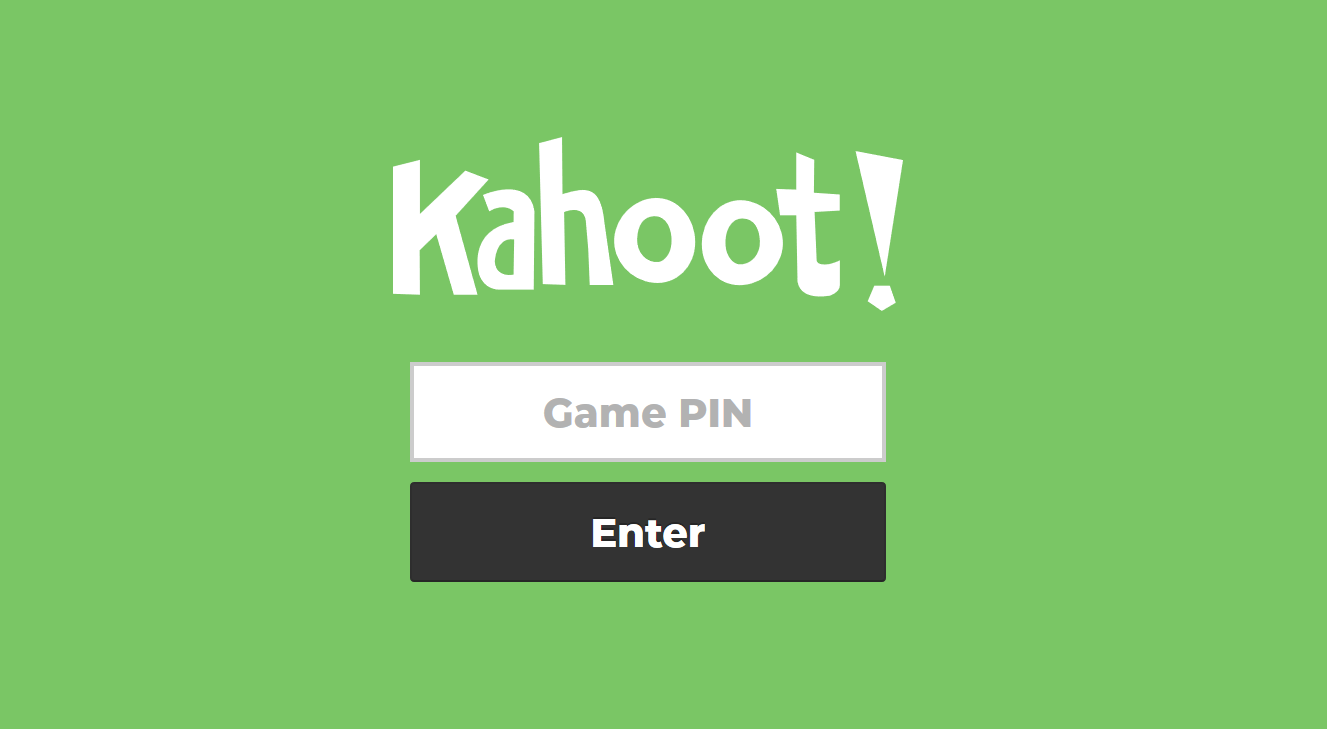 kahoot it pin